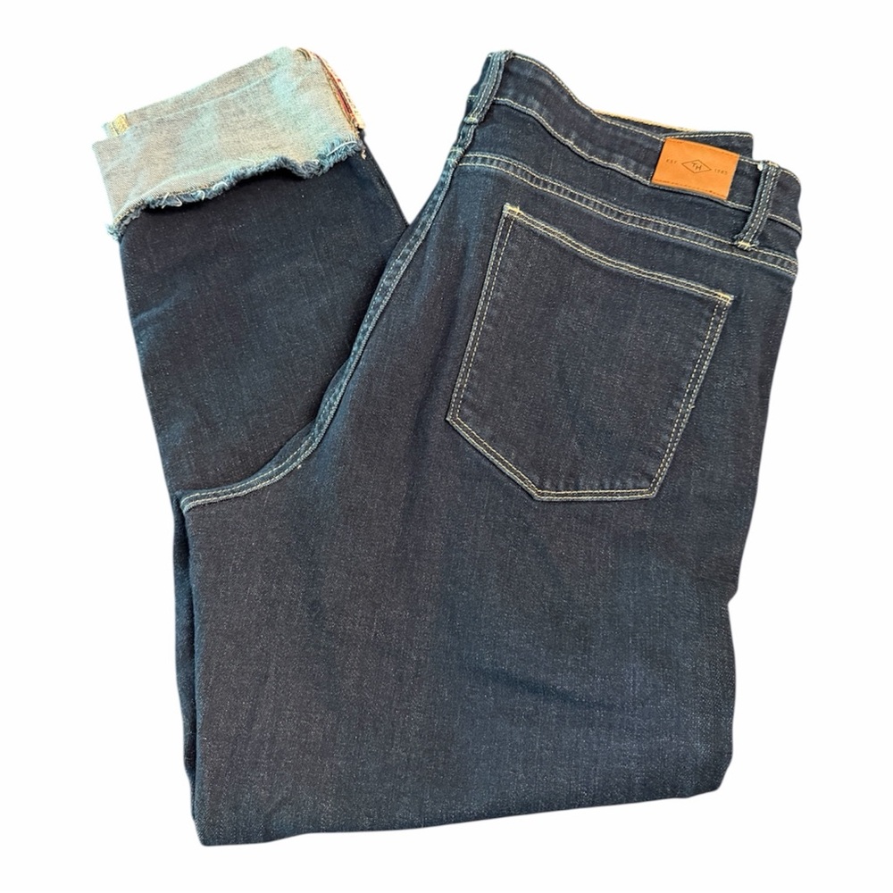 Tommy Hilfiger Tribeca Skinny Ankle Jeans Plus Sz 16 Raw Cuffed Legs
